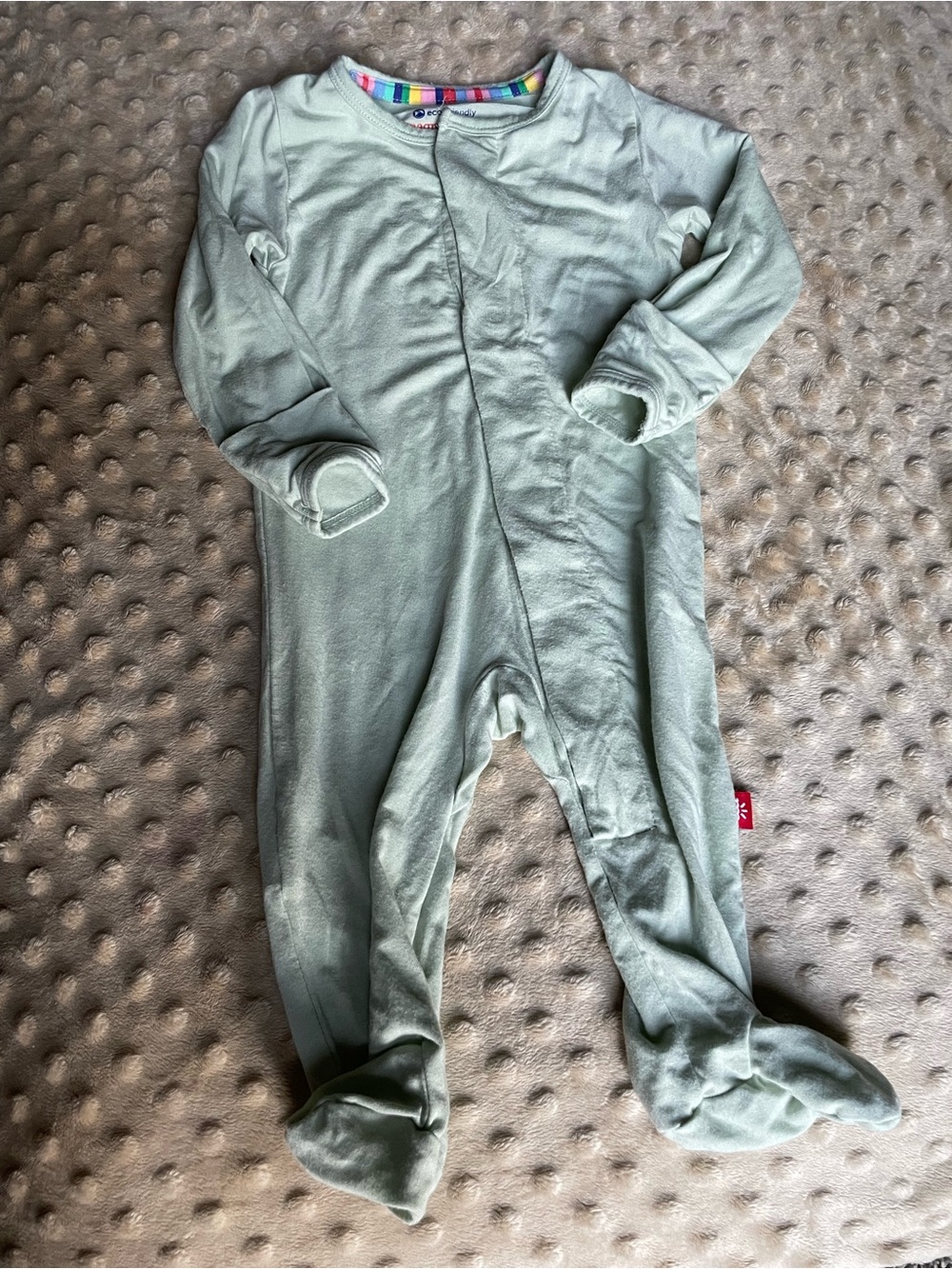 Magnetic me bamboo Footed Pajamas - Green